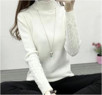 Feinstrickpullover mit Rollkragen für Damen