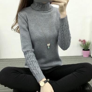 Feinstrickpullover mit Rollkragen für Damen