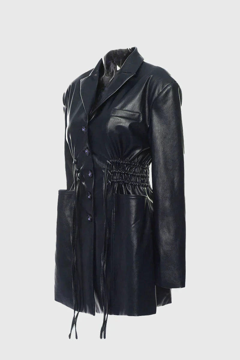 Ellen - Lange jacke mit taschen