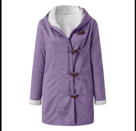 Fleece Jacke mit Kapuze für Damen