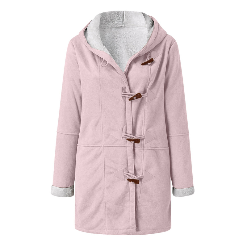 Fleece Jacke mit Kapuze für Damen