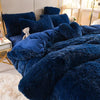 Kuschelige Fleecedecke 5er-Set Bettwäsche für den Winter