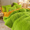 Kuschelige Fleecedecke 5er-Set Bettwäsche für den Winter