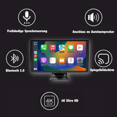 CarKonekt™ - Apple & Android CarPlay Multimedia-Bildschirm Pro (2024)