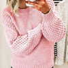Gemütlicher Strickpullover für Damen mit Langarm