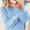 Gemütlicher Strickpullover für Damen mit Langarm
