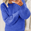 Gemütlicher Strickpullover für Damen mit Langarm