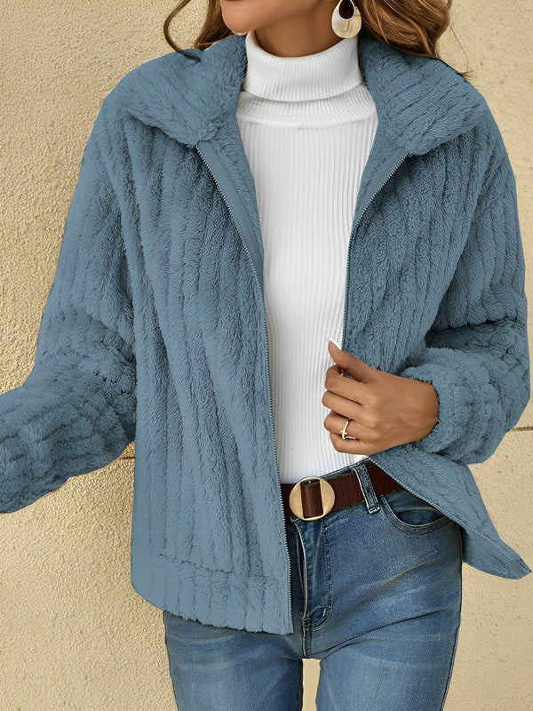 Gemütlicher Teddy Mantel für Damen