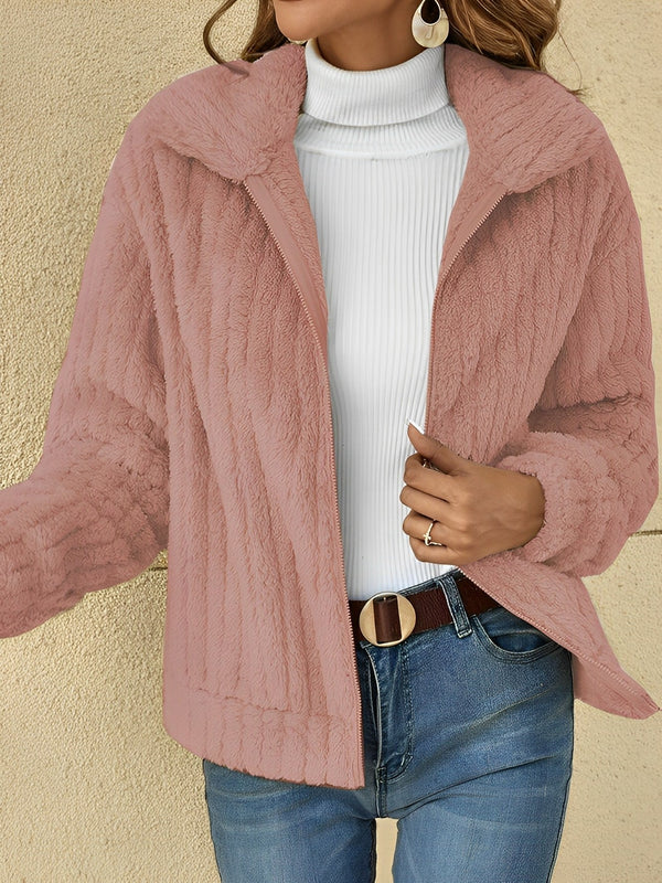 Gemütlicher Teddy Mantel für Damen