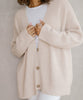 Gerippte Strickjacke für Damen in Plus Size
