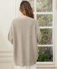 Gerippte Strickjacke für Damen in Plus Size