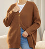 Gerippte Strickjacke für Damen in Plus Size