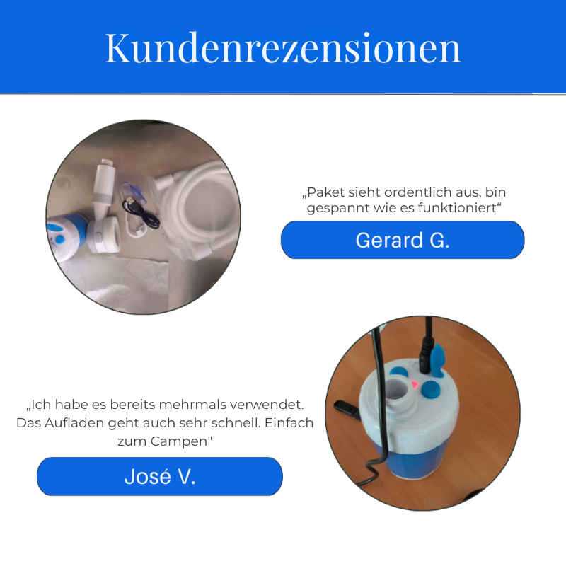 Unisex-Outdoor-Dusche mit Schlauch und Durchflussregler