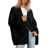 Gestreifte Strickjacke für Damen im Oversize-Stil