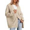 Gestreifte Strickjacke für Damen im Oversize-Stil