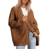 Gestreifte Strickjacke für Damen im Oversize-Stil