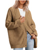 Gestreifte Strickjacke für Damen im Oversize-Stil