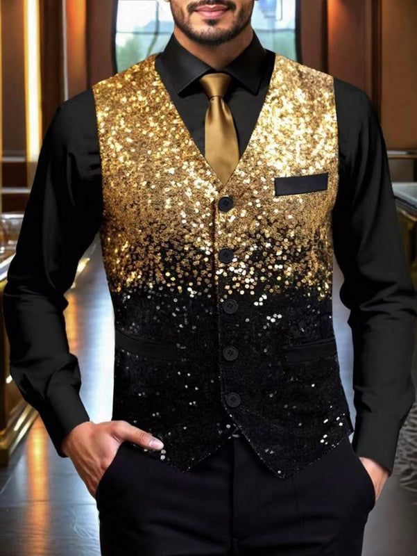 Glitzernde Festliche Weste für Herren