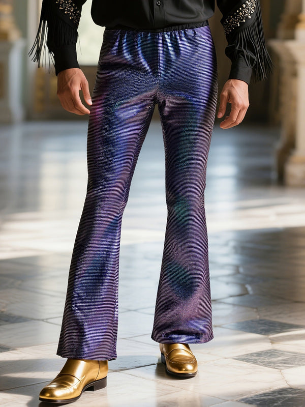Glitzernde Paillettenhose im Disco-Stil für Herren