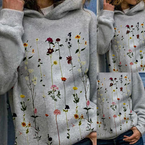 Adley - Kapuzenpullover Mit Blumendruck