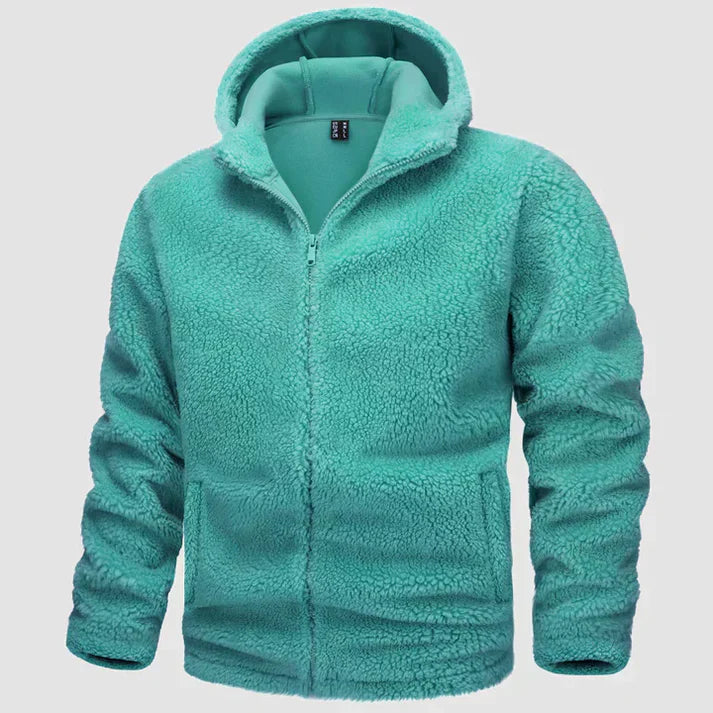 Kieran - Herren fleece-jacke mit kapuze