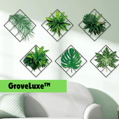GroveLuxe| 3D-Wandpflanzenaufkleber