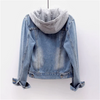 Clarissa - Denim damen jacke mit abnehmbarer kapuze