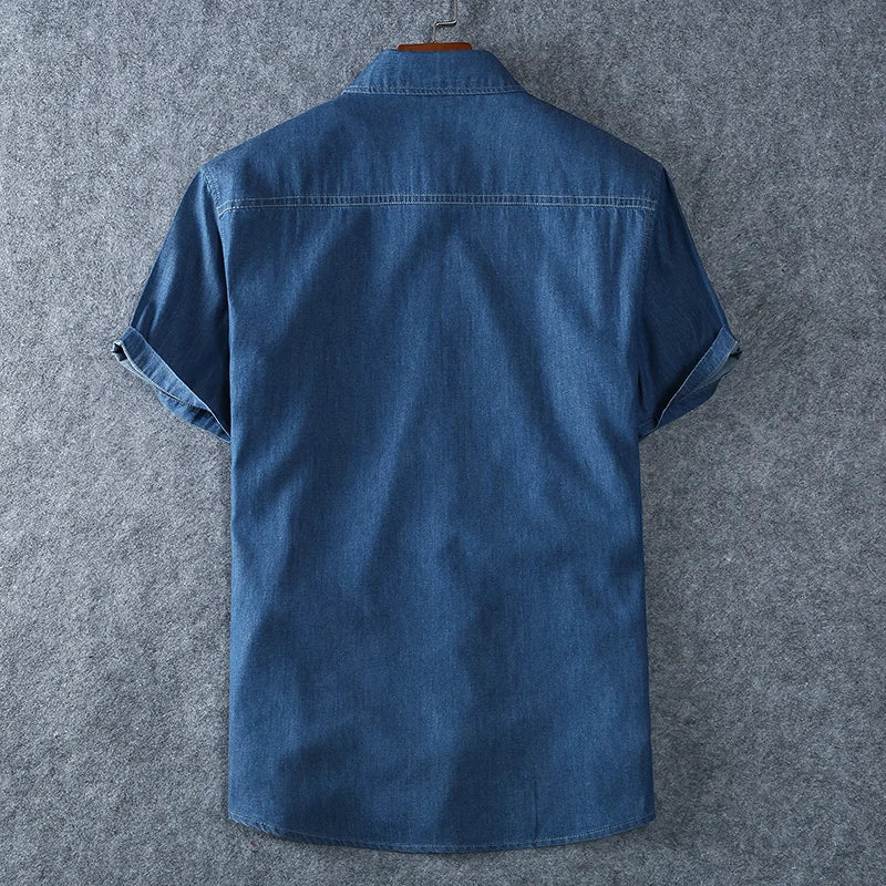 Herren Freizeithemd aus Denim - Klassisches Button-Down aus Baumwolle