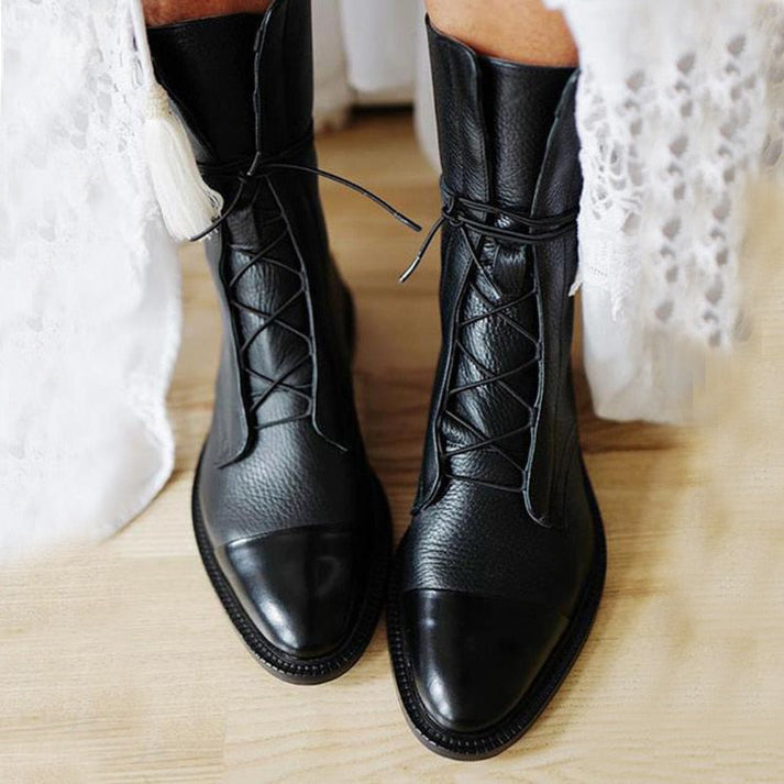 Emilee - Zeitlose Lederstiefel Für Damen