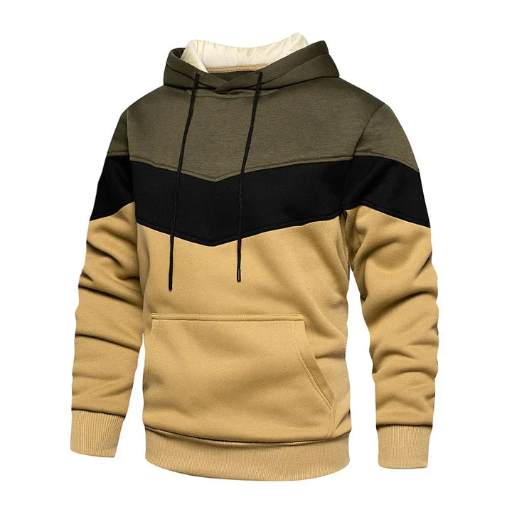 Ruben - Herren-kapuzenpullover mit querstreifen