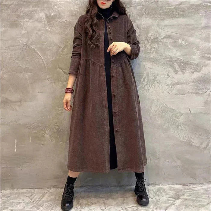 Alicia - Vielseitiger mantel mit knöpfen und taschen