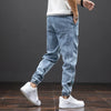 Herren-Denim-Jogginghose mit elastischem Bund - Lockerer Schnitt
