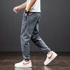 Herren-Denim-Jogginghose mit elastischem Bund - Lockerer Schnitt
