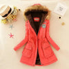 Geraldine - Warm gefütterte winterjacke mit kapuze für damen