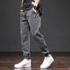 Herren-Denim-Jogginghose mit elastischem Bund - Lockerer Schnitt