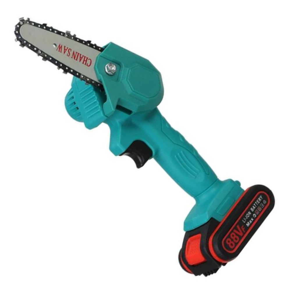 Unisex-Akku-Kettensäge mit wiederaufladbarem Akku 88 V