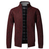 Luciano - Gestrickte fleecejacke aus baumwolle