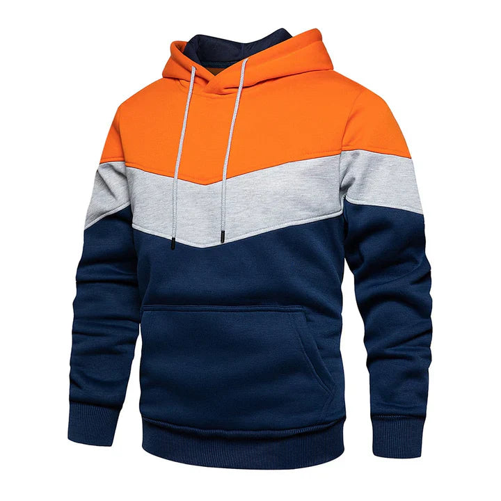 Ruben - Herren-kapuzenpullover mit querstreifen