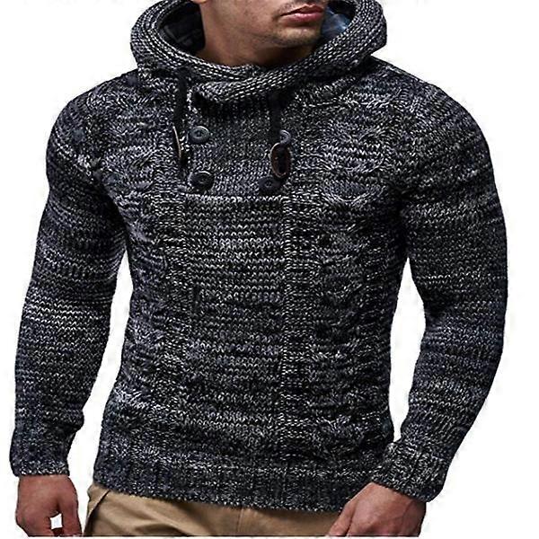 Herren Hoodie mit Strickmuster für Männer