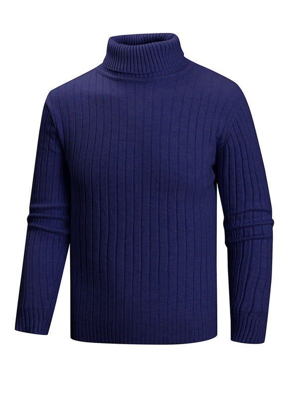 Herren Rollkragenpullover mit geradem Schnitt