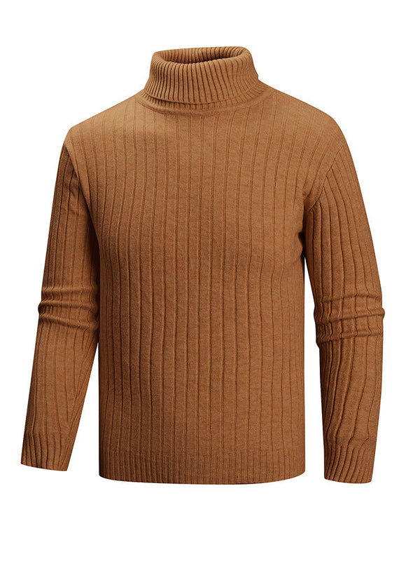 Herren Rollkragenpullover mit geradem Schnitt