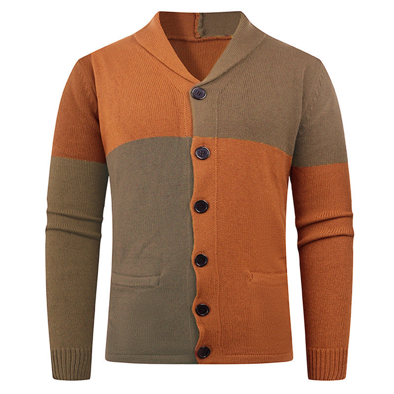 Herren Strickjacke mit Zopfmuster und Taschen