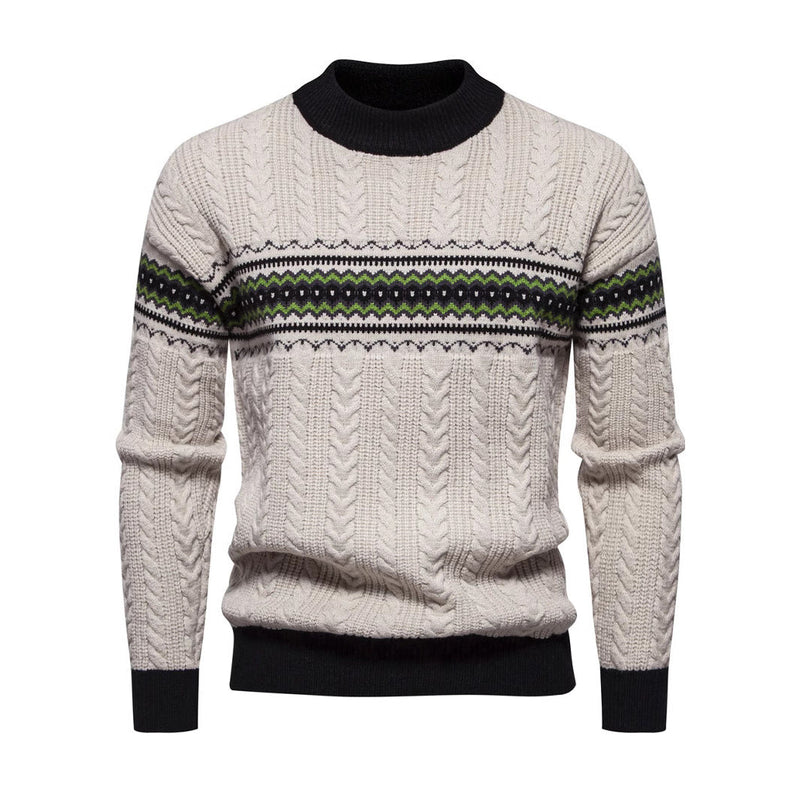 Herren Strickpullover mit Rundhalsausschnitt