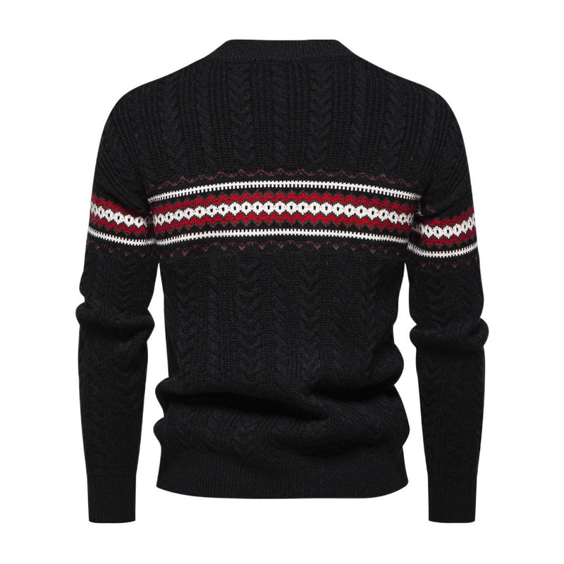 Herren Strickpullover mit Rundhalsausschnitt