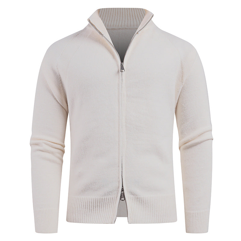 Hochwertiger Herren Cardigan mit Reißverschluss für Männer