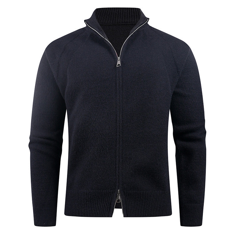 Hochwertiger Herren Cardigan mit Reißverschluss für Männer