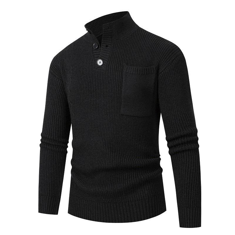 Hochwertiger Modal Pullover mit Brusttasche für Herren