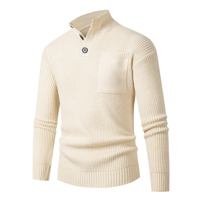 Hochwertiger Modal Pullover mit Brusttasche für Herren