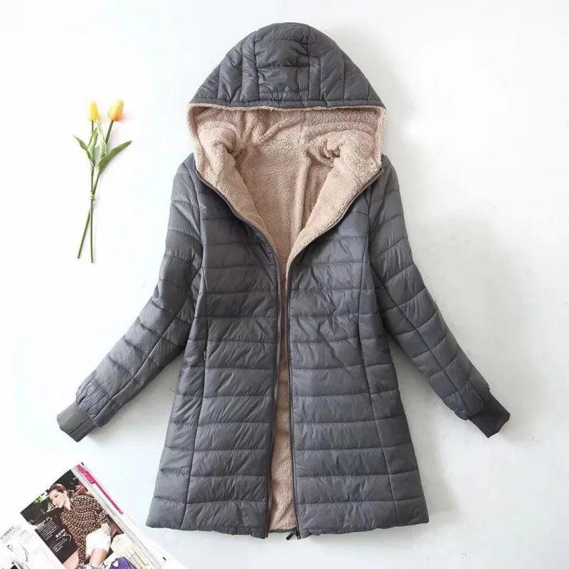 Hooded Fleece Jacke für Damen