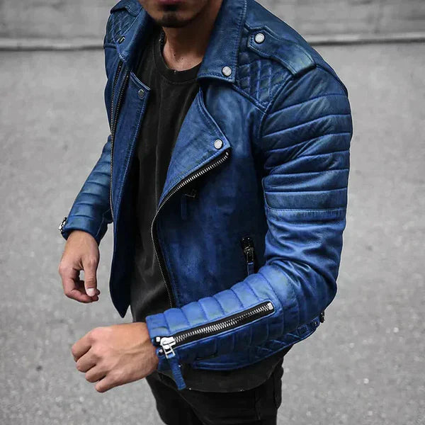 Marco - Stylische Lederjacke Für Herren